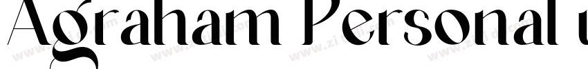 Agraham Personal use字体转换 Agraham Personal use字体转换